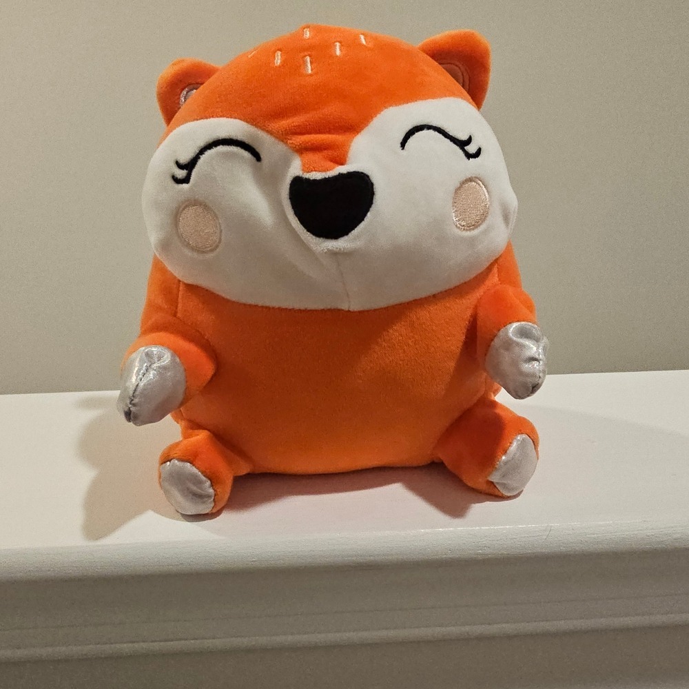 Orange Fox Plush‎ Stuffed Animal Silver Paws